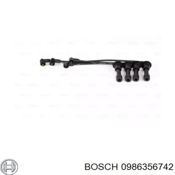 Дріт високовольтні, комплект 0986356742 Bosch