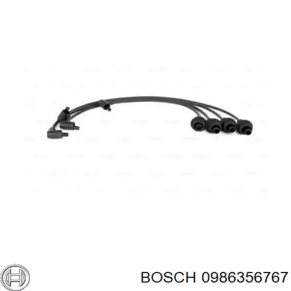 0986356767 Bosch дріт високовольтні, комплект