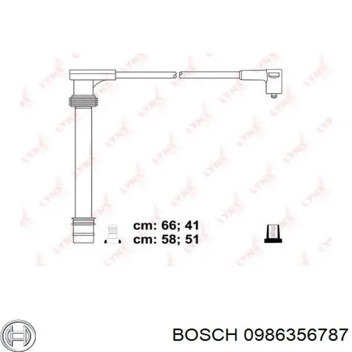 Дроти запалювання Bosch 0986356787 ціна, від 32.37 USD