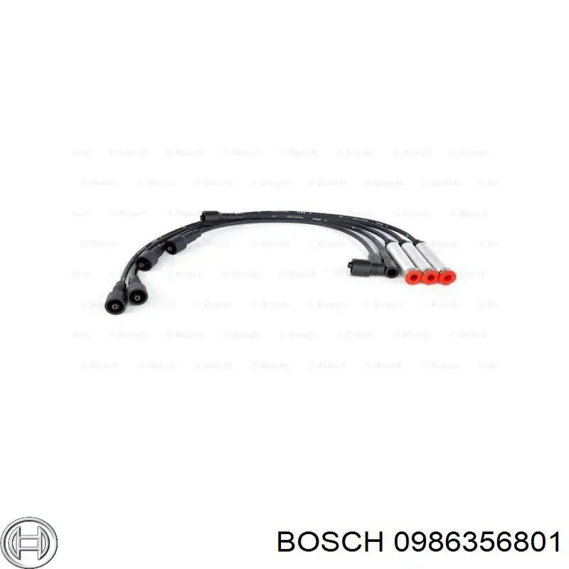0986356801 Bosch дріт високовольтні, комплект