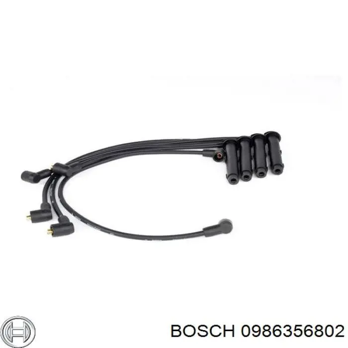 0986356802 Bosch дріт високовольтні, комплект