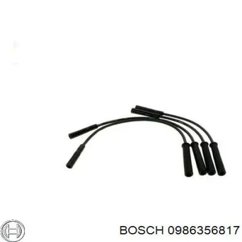 0986356817 Bosch дріт високовольтні, комплект