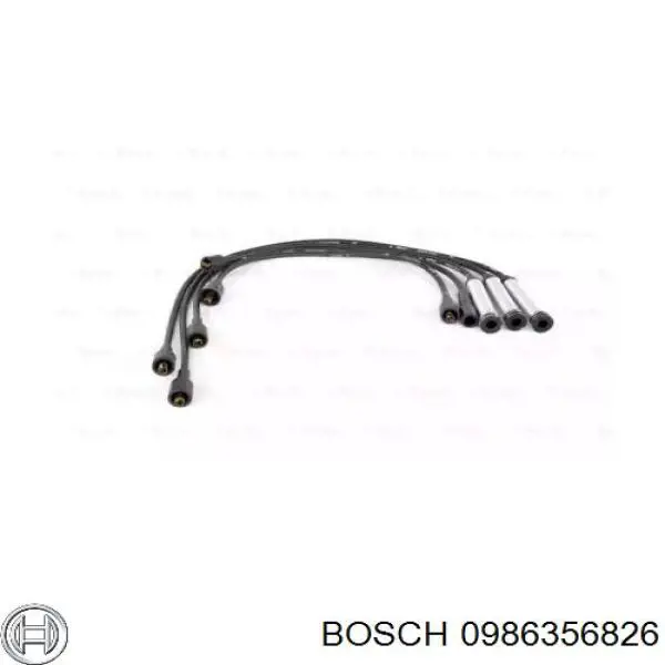 0986356826 Bosch дріт високовольтні, комплект