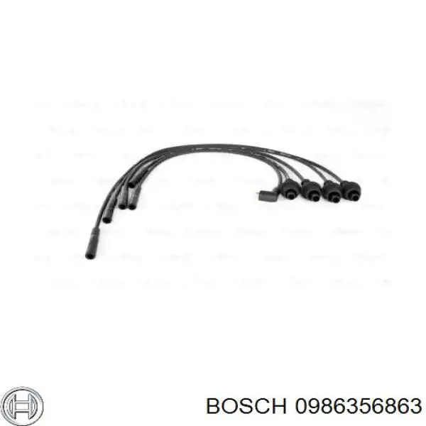 0986356863 Bosch дріт високовольтні, комплект