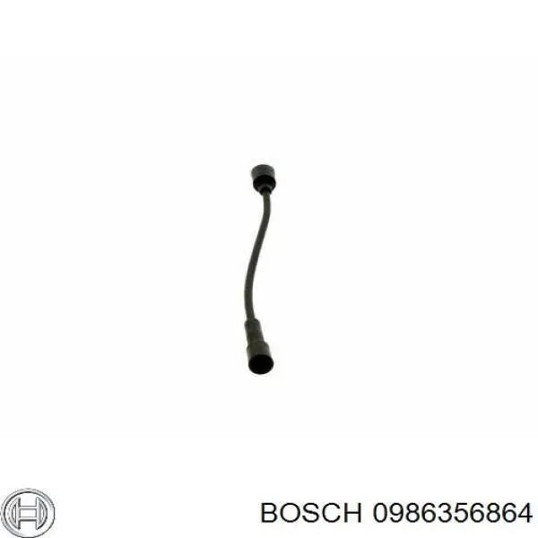 0986356864 Bosch дріт високовольтні, комплект