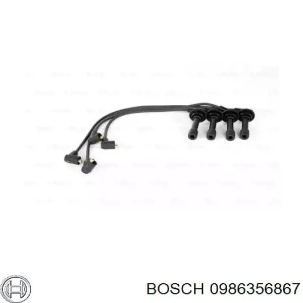 0986356867 Bosch дріт високовольтні, комплект