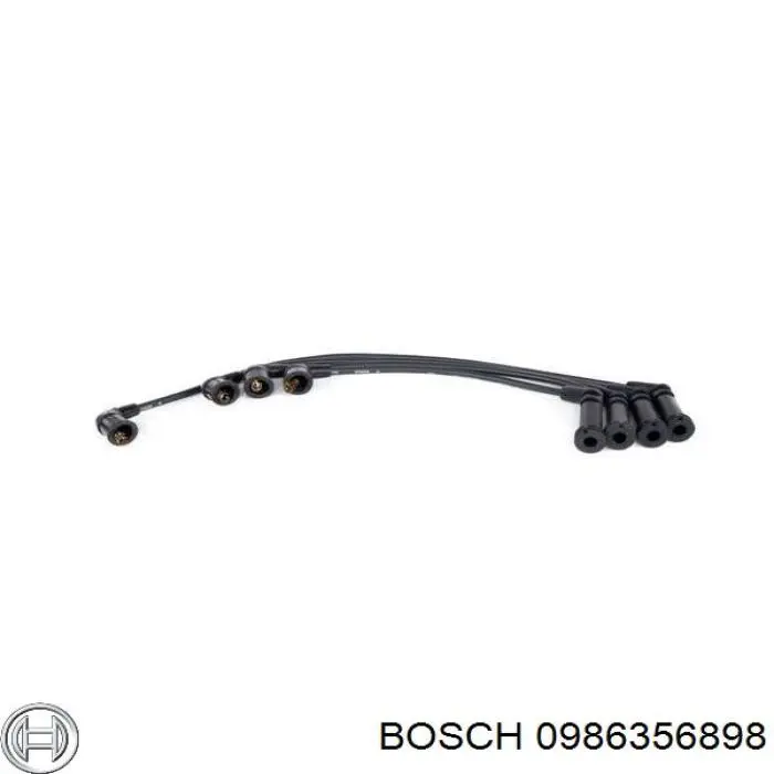 0986356898 Bosch дріт високовольтні, комплект