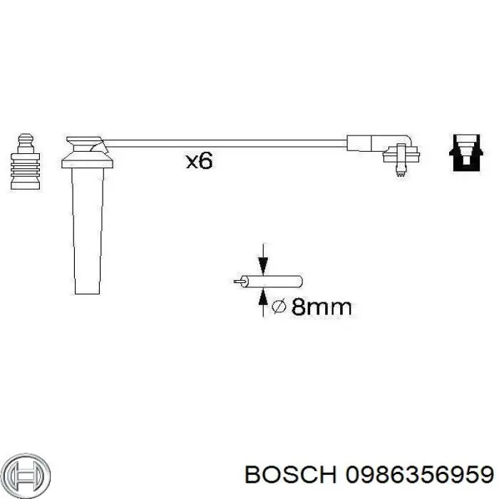 Дріт високовольтний Bosch 0986356959