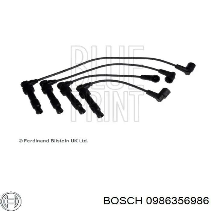 0986356986 Bosch Дріт високовольтні, комплект
