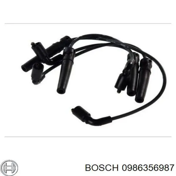 0986356987 Bosch дріт високовольтні, комплект