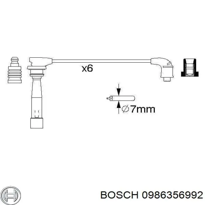 Високовольтні дроти 0986356992 Bosch