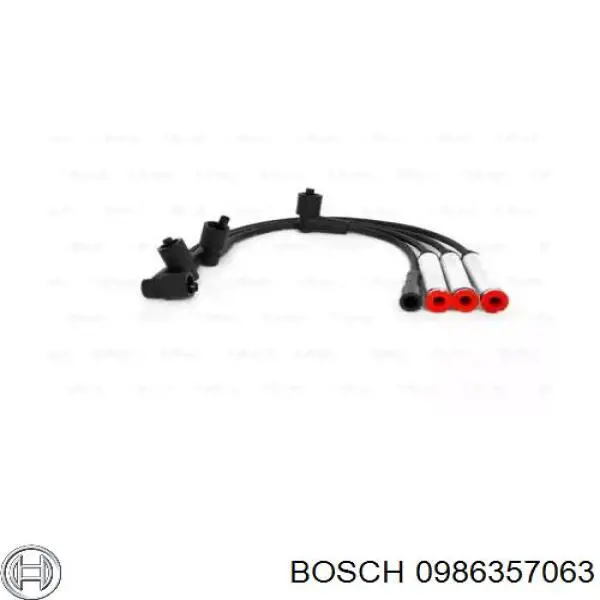 Дріт високовольтні, комплект 0986357063 Bosch