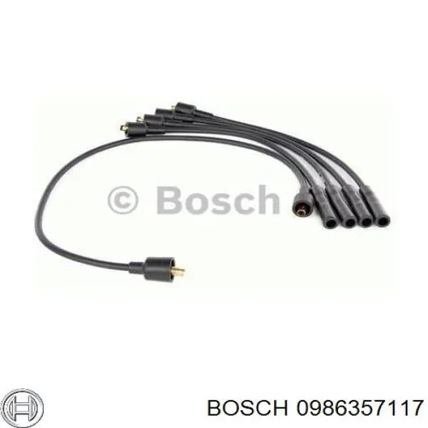 0986357117 Bosch дріт високовольтні, комплект