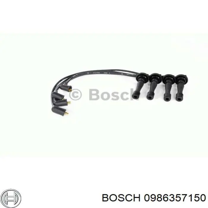 0986357150 Bosch дріт високовольтні, комплект
