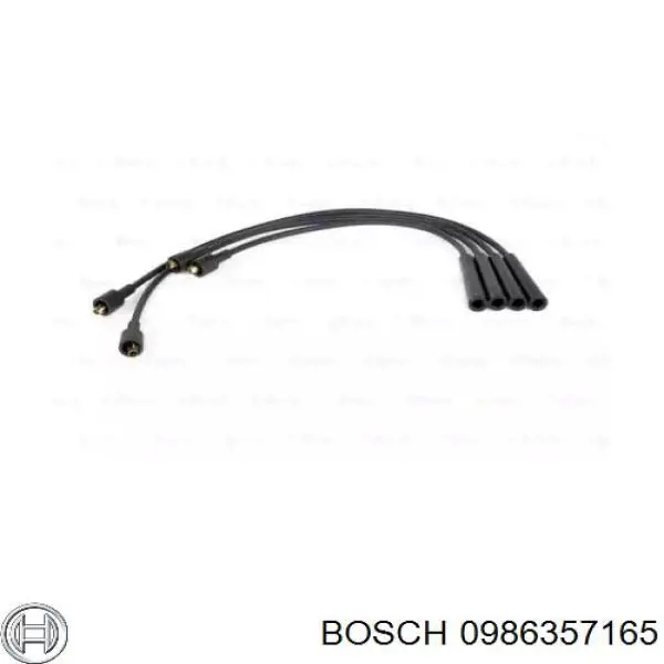 0986357165 Bosch Дріт високовольтні, комплект