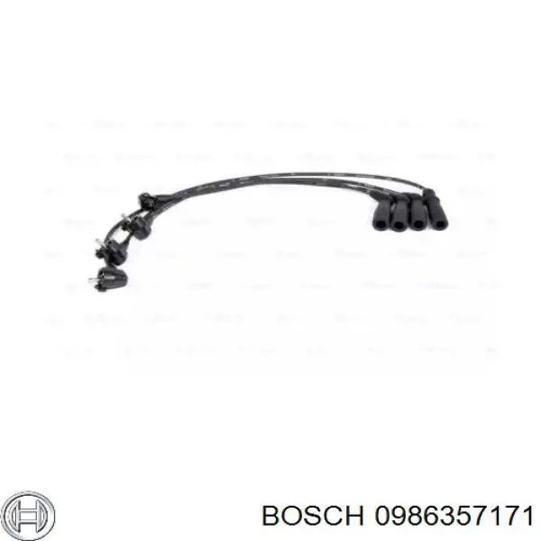 0986357171 Bosch дріт високовольтні, комплект