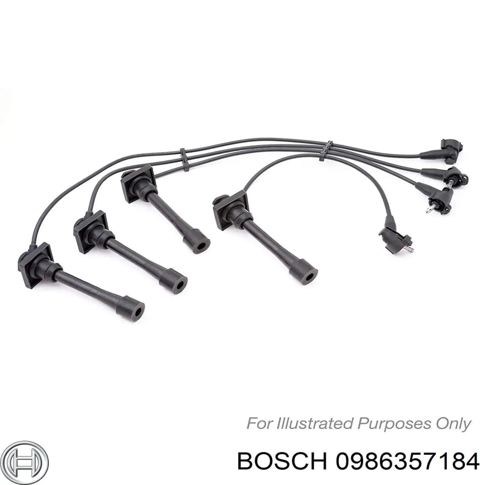 Дріт високовольтні, комплект 0986357184 Bosch