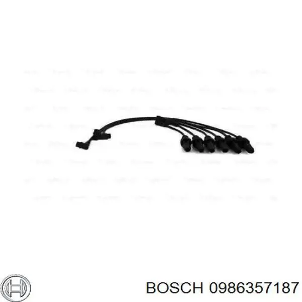 0986357187 Bosch дріт високовольтні, комплект
