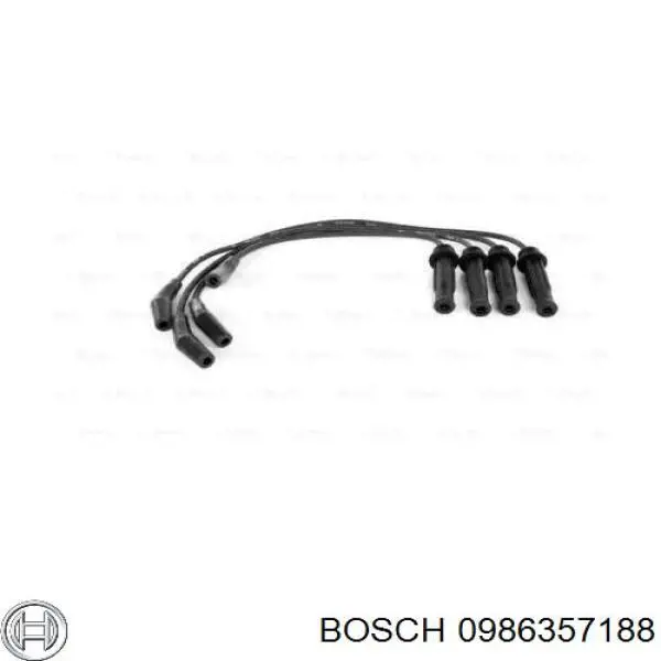 0986357188 Bosch дріт високовольтні, комплект