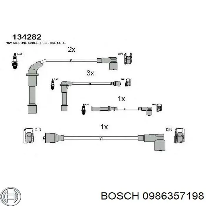Дроти запалювання Ashika 13202251 ціна, від 30.78 USD