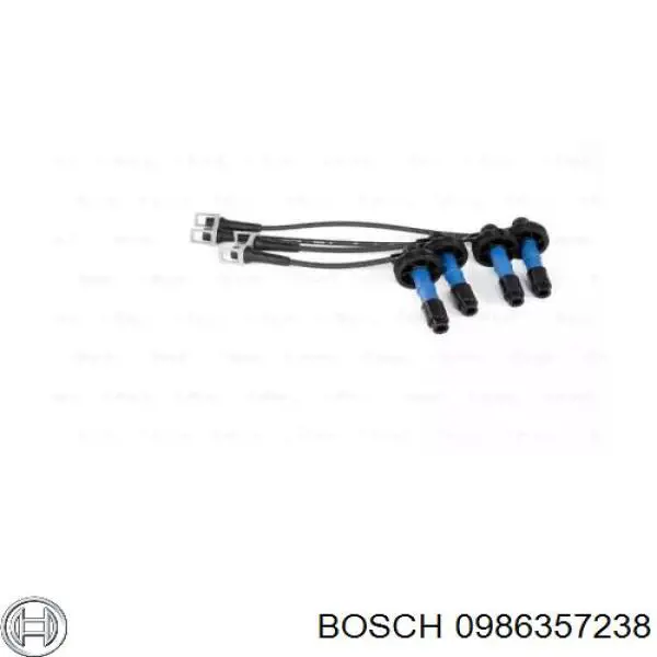 0986357238 Bosch дріт високовольтні, комплект