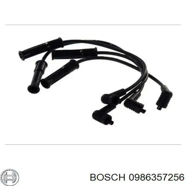 0986357256 Bosch дріт високовольтні, комплект
