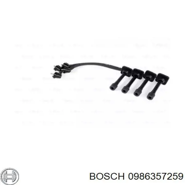 Дріт високовольтні, комплект 0986357259 Bosch