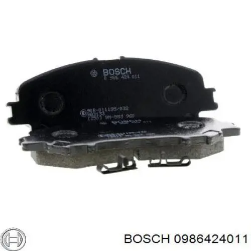 Гальмівні колодки Bosch 0986424011 ціна, від 31.11 USD