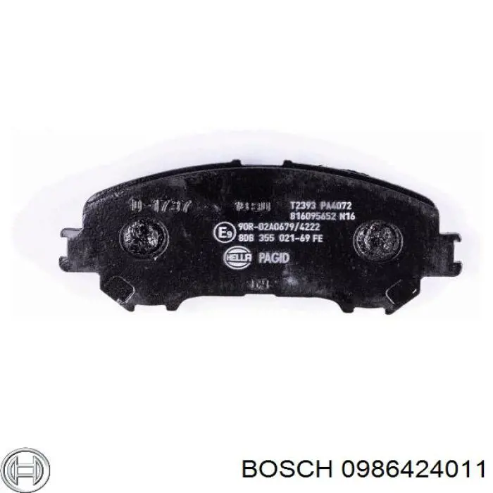 Купити 0986424011 Bosch Колодки гальмівні передні, дискові