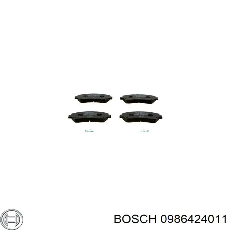 0986424011 Bosch Передні гальмівні колодки