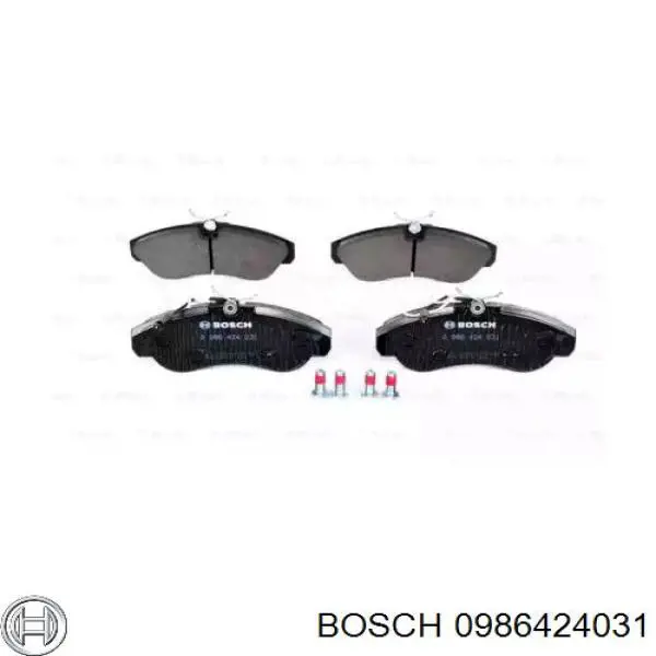Гальмівні колодки Bosch 0986424031 ціна, від 20.61 USD