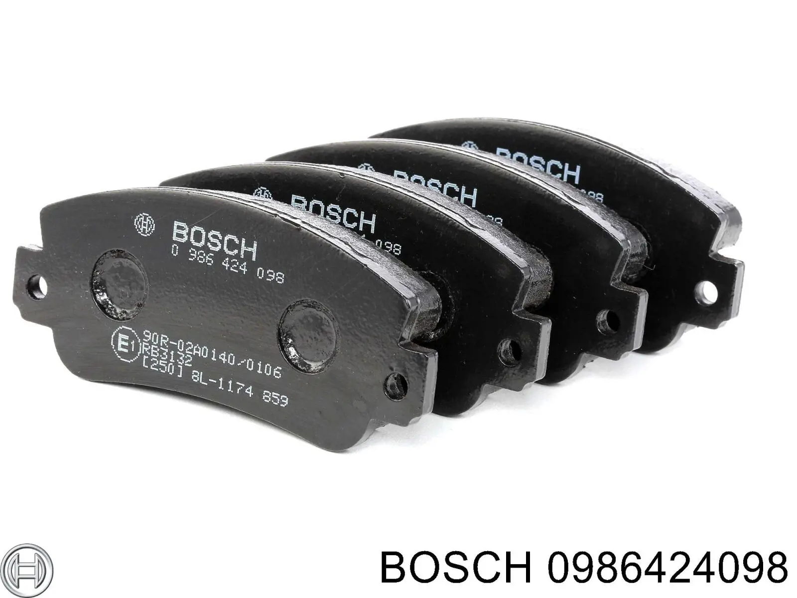 Передні тормозні колодки 0986424098 Bosch