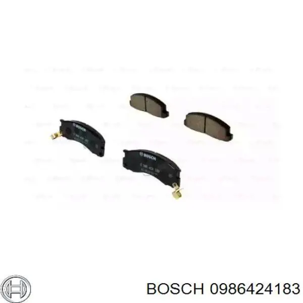 0986424183 Bosch колодки гальмівні передні, дискові