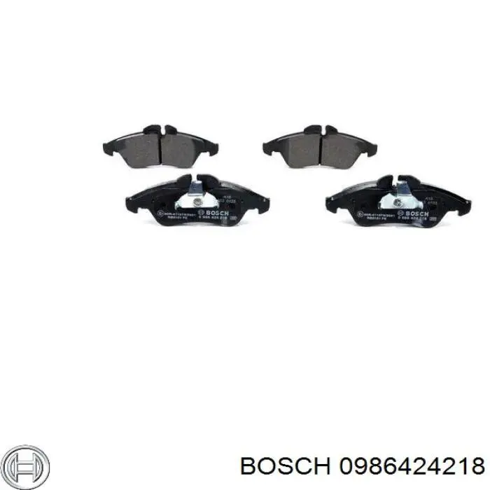 Колодки гальмівні передні, дискові 0986424218 Bosch