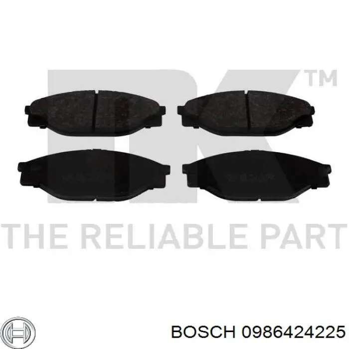 Гальмівні колодки Bosch 0986424225 ціна, від 21.54 USD