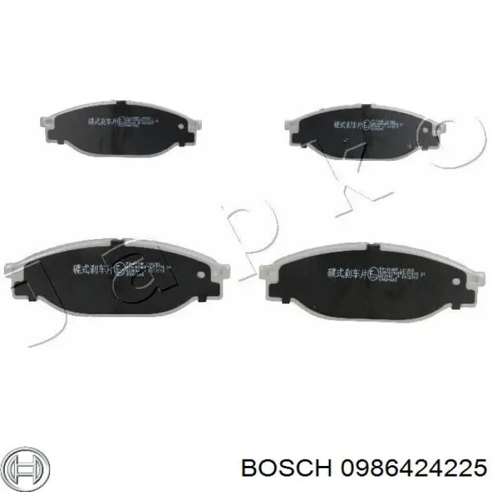 Тормозні колодки Bosch 0986424225
