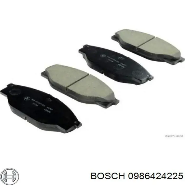 0986424225 Bosch Передні гальмівні колодки