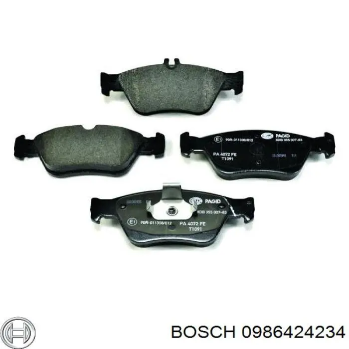 0986424234 Bosch Передні гальмівні колодки