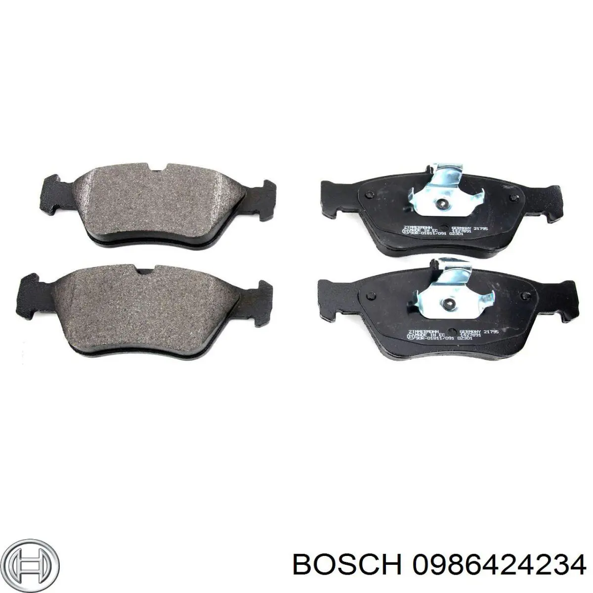 Гальмівні колодки Bosch 0986424234 ціна, від 24.94 USD