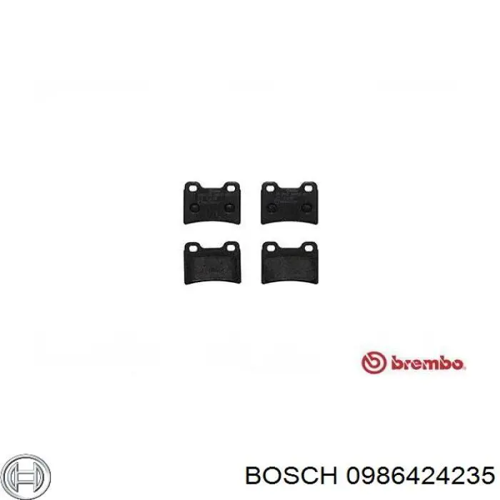 Купити 0986424235 Bosch Задні колодки