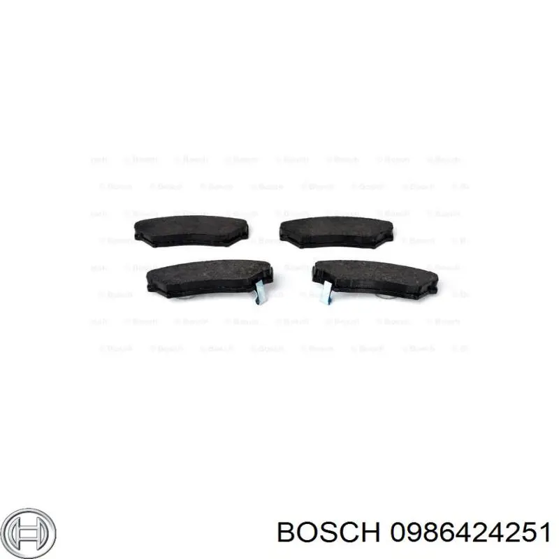 0986424251 Bosch колодки гальмівні передні, дискові