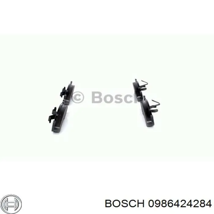 Колодки гальмівні передні, дискові 0986424284 Bosch