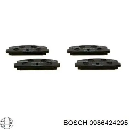 0986424295 Bosch колодки гальмові задні, дискові