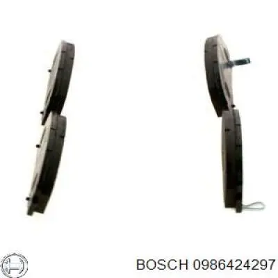 Колодки гальмівні передні, дискові 0986424297 Bosch