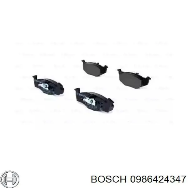 0986424347 Bosch колодки гальмівні передні, дискові