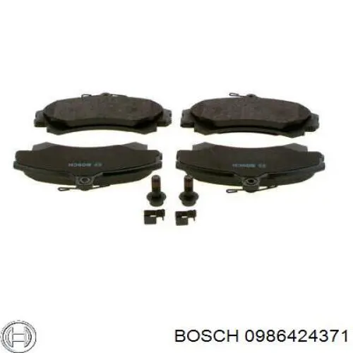 0986424371 Bosch колодки гальмівні передні, дискові