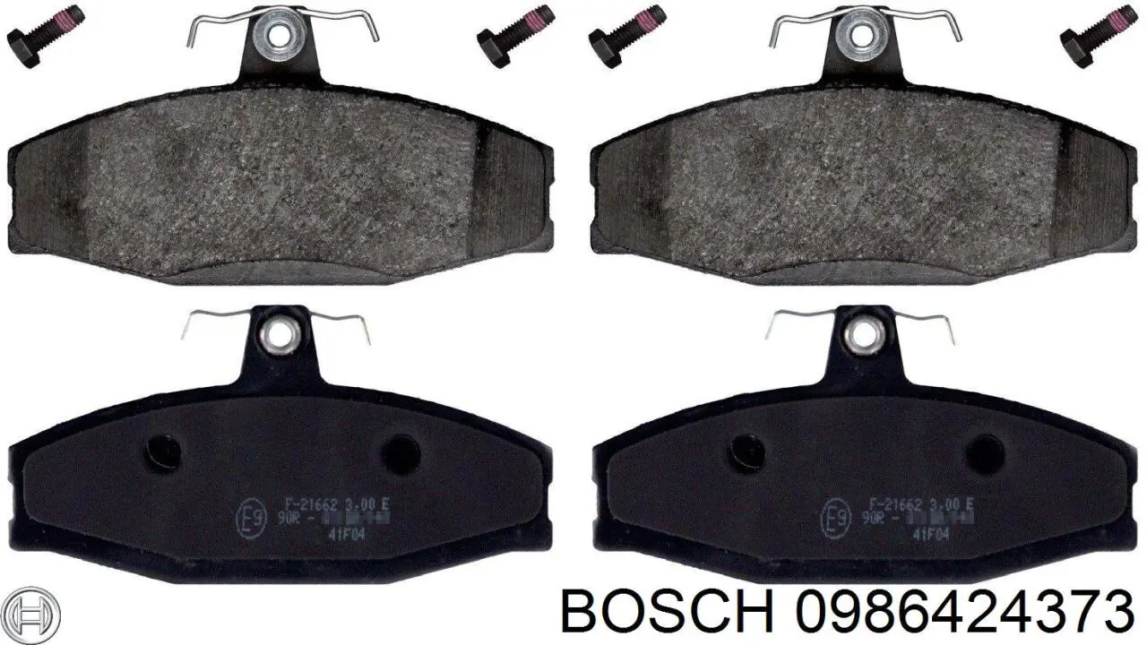 Передні тормозні колодки 0986424373 Bosch