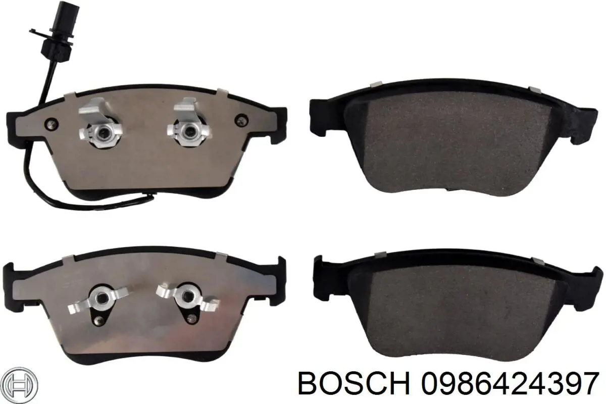 Колодки гальмівні передні, дискові 0986424397 Bosch