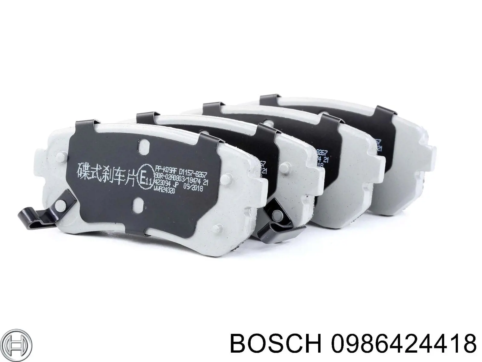 Задні гальмівні колодки 0986424418 Bosch