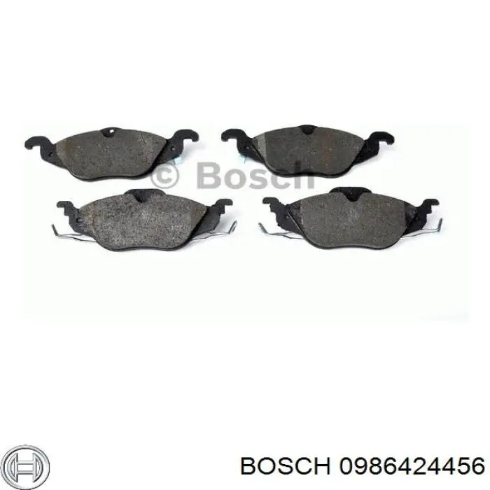 Передні тормозні колодки 0986424456 Bosch